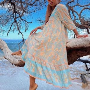 RESERVED UFT/sale SPELL & THE GYPSY JUNIPER BOHO midi dress